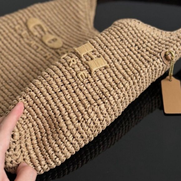 Coach Brooklyn 28 Woven Shoulder Bag - Picture 6 of 9